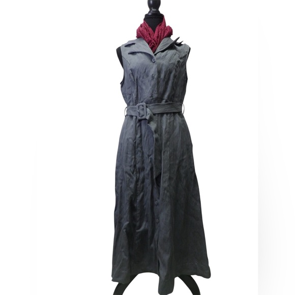 a new day Charcoal Belted Maxi Dress - Picture 4 of 10
